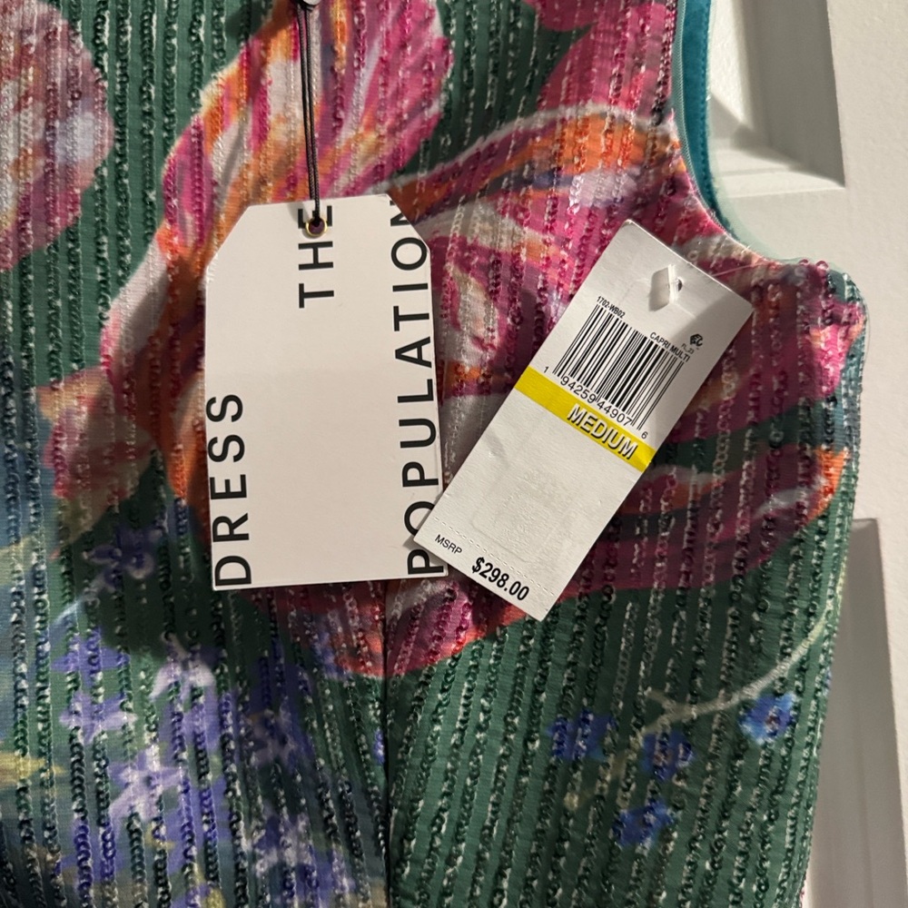 Dress the Population Green Floral Maxi Dress - Picture 5 of 5